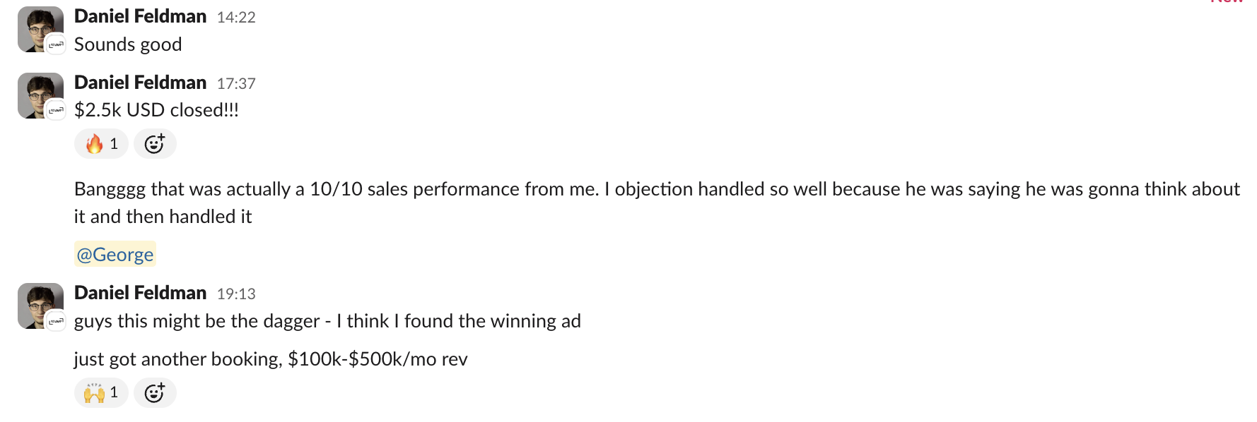 Stump Marketing Slack — $2.5k close